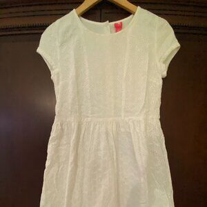 J. Khaki White Eyelet Dress.- Size 16